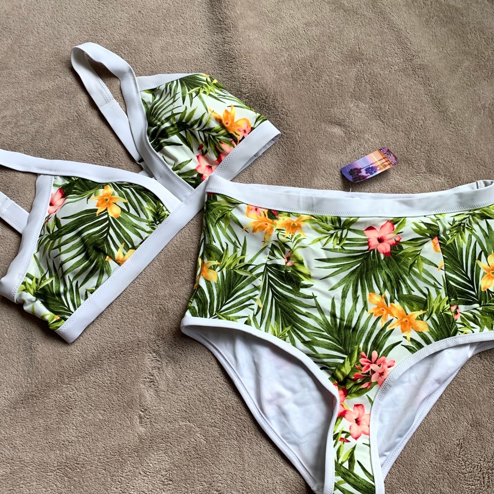 Plus high waist bikini